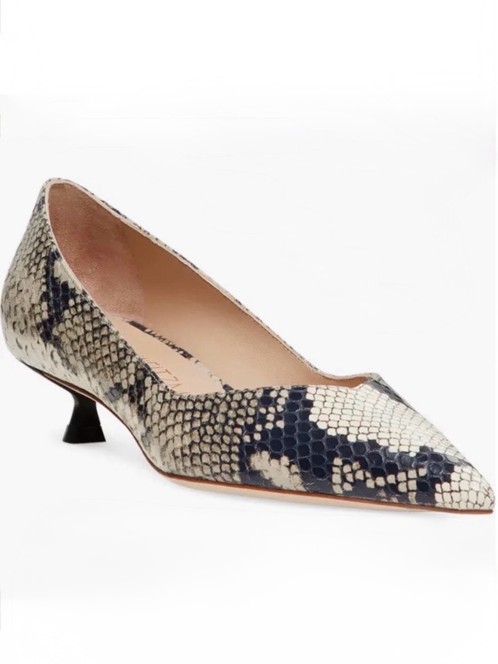 NWOB Stuart Weitzman Eva Pump in Snake Print